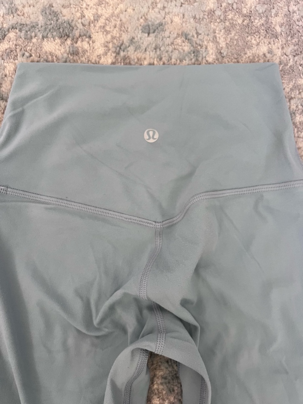 Lululemon Light Slate Blue Active Leggings, Size 4 - Picture 5 of 6